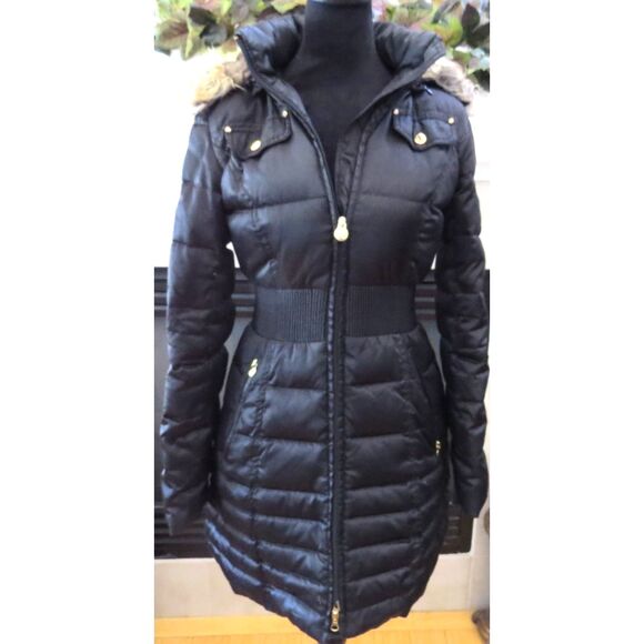 Laundry By Shelli Segal Jackets & Blazers - Laundry by Shelli Segal Full Length Puffer  with hood Black  XS  NWOT